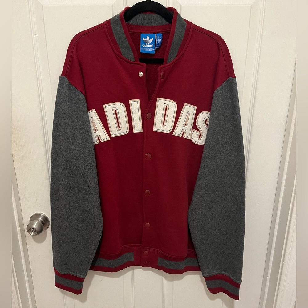 NWT Adidas Varsity Jacket Cotton Size XL